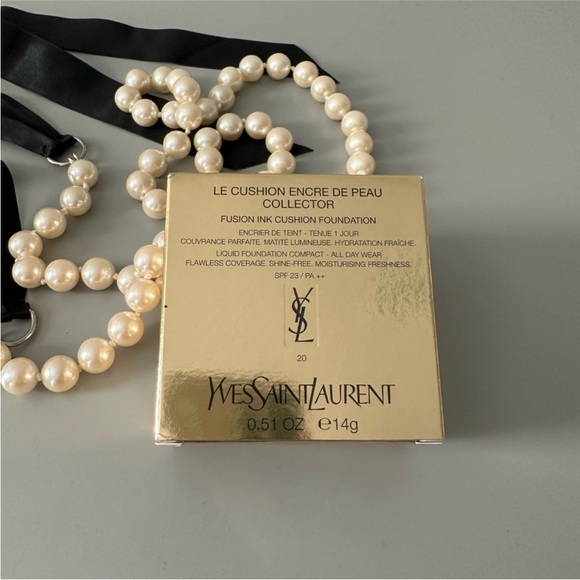 NEW YSL LE CUSHION ENCRE De PEAU Fusion Cushion Foundation Full Coverage 20 - Picture 2 of 6